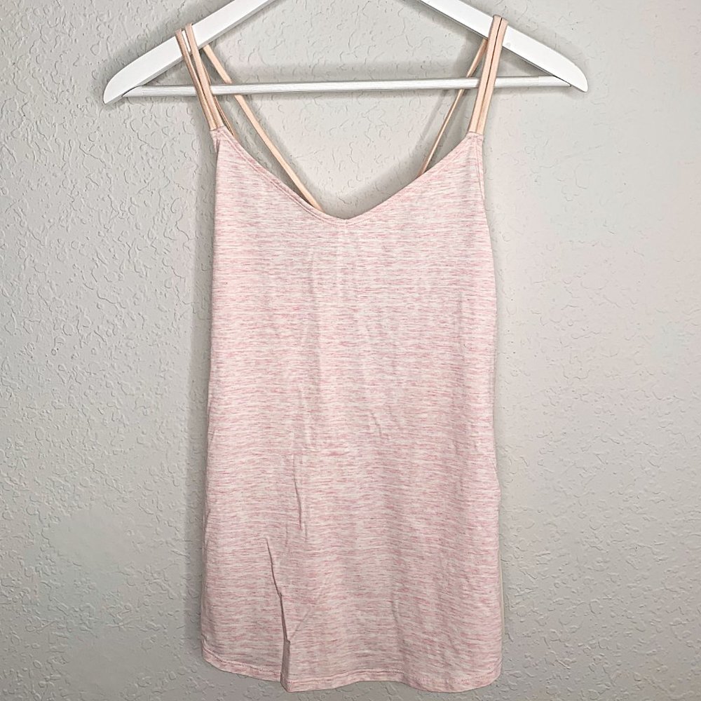 Lululemon Breezy Tank in Parallel Stripe Heathered Parfait Pink - Picture 6 of 10
